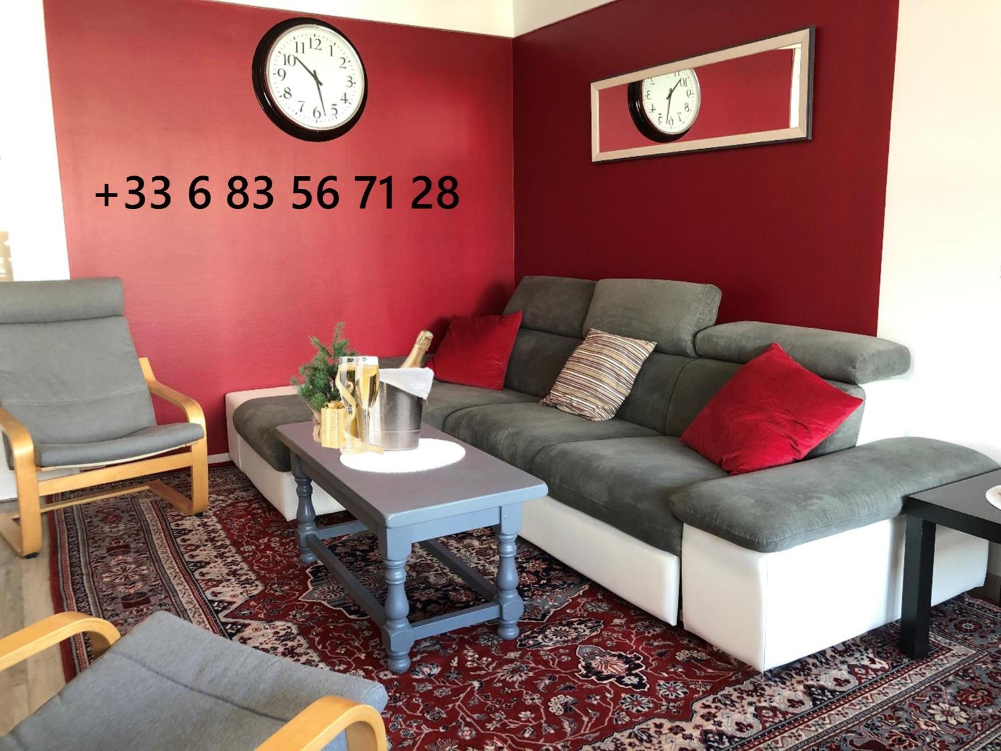 Bedinreims "Burgundy Bottle" 110M2 Exceptional, 4 Chambres Doubles, 2 Bain, Free Park & Wifi, Tout Equipe Exterior foto